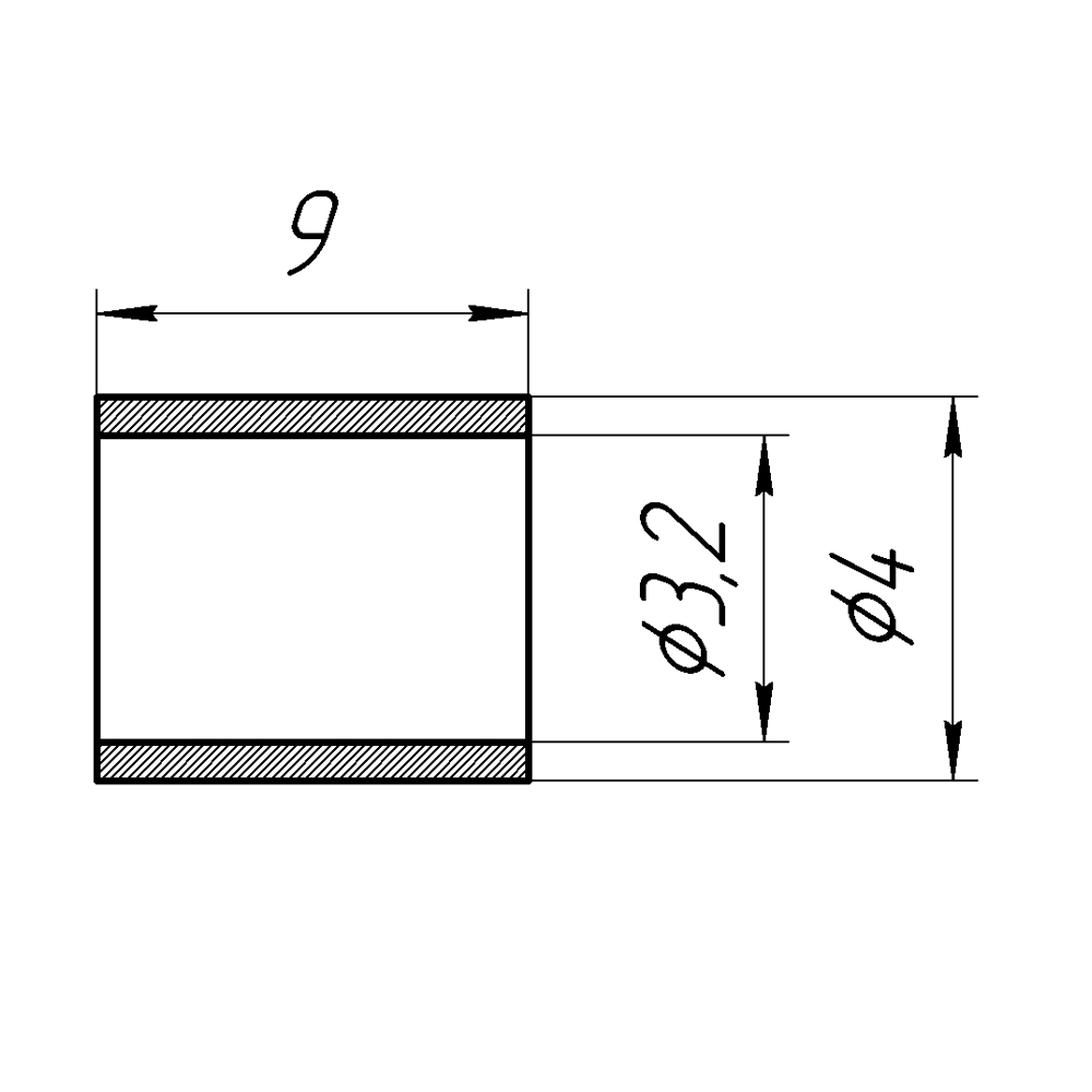 Обжимное кольцо для разъемов на кабели RG174, RG316