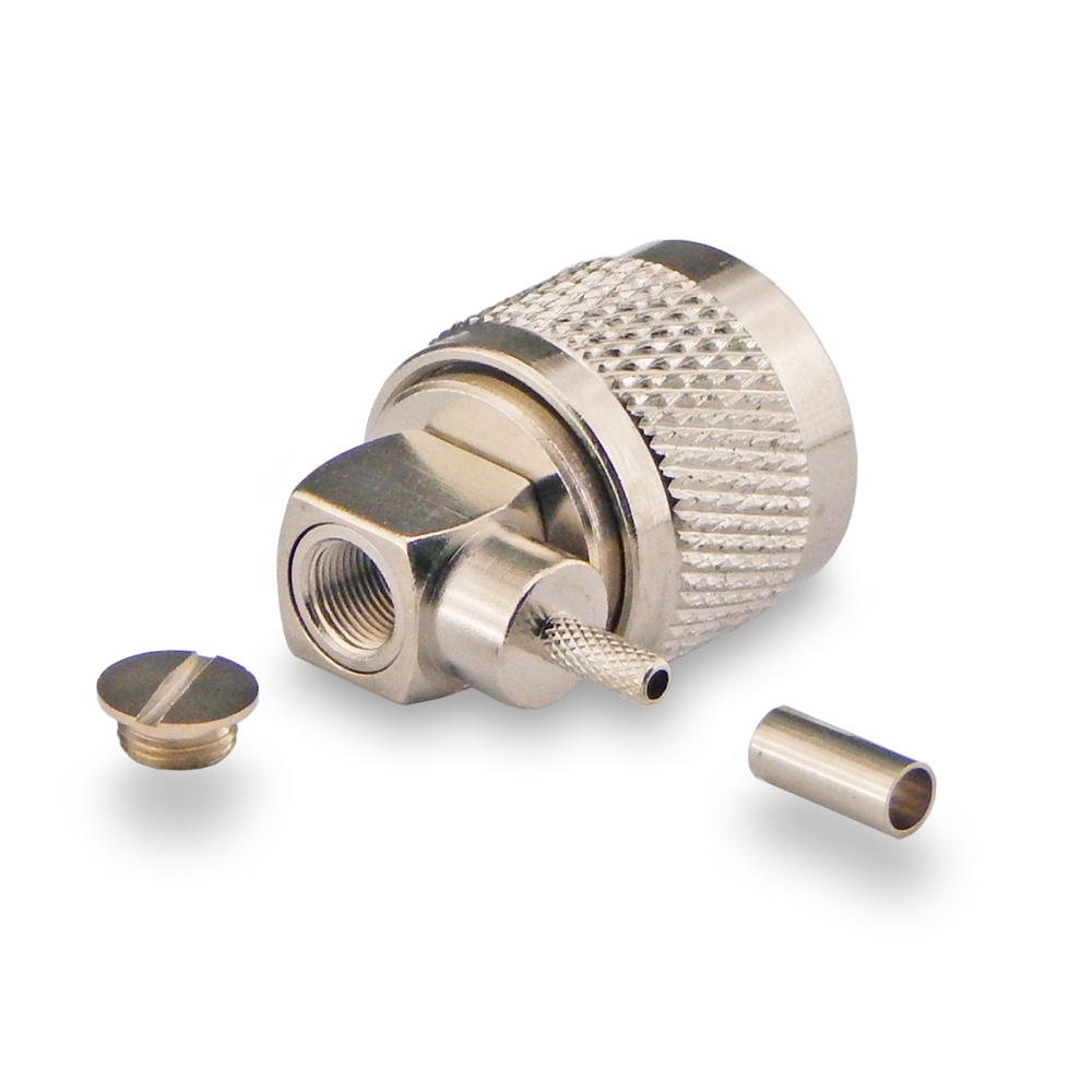 Разъем N(male)- RG174, RG316 угловой обжимной