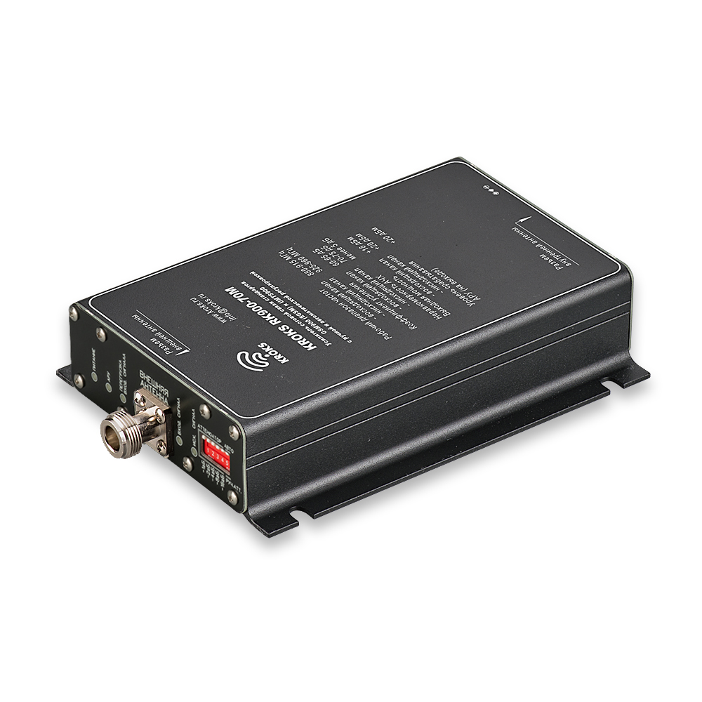 Репитер GSM900 (EGSM) и UMTS900 сигналов 900 МГц 70 дБ KROKS RK900-70M