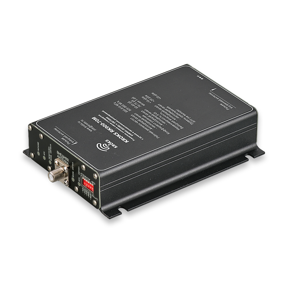 Репитер GSM900 (EGSM) и UMTS900 сигналов 900 МГц 70 дБ KROKS RK900-70M