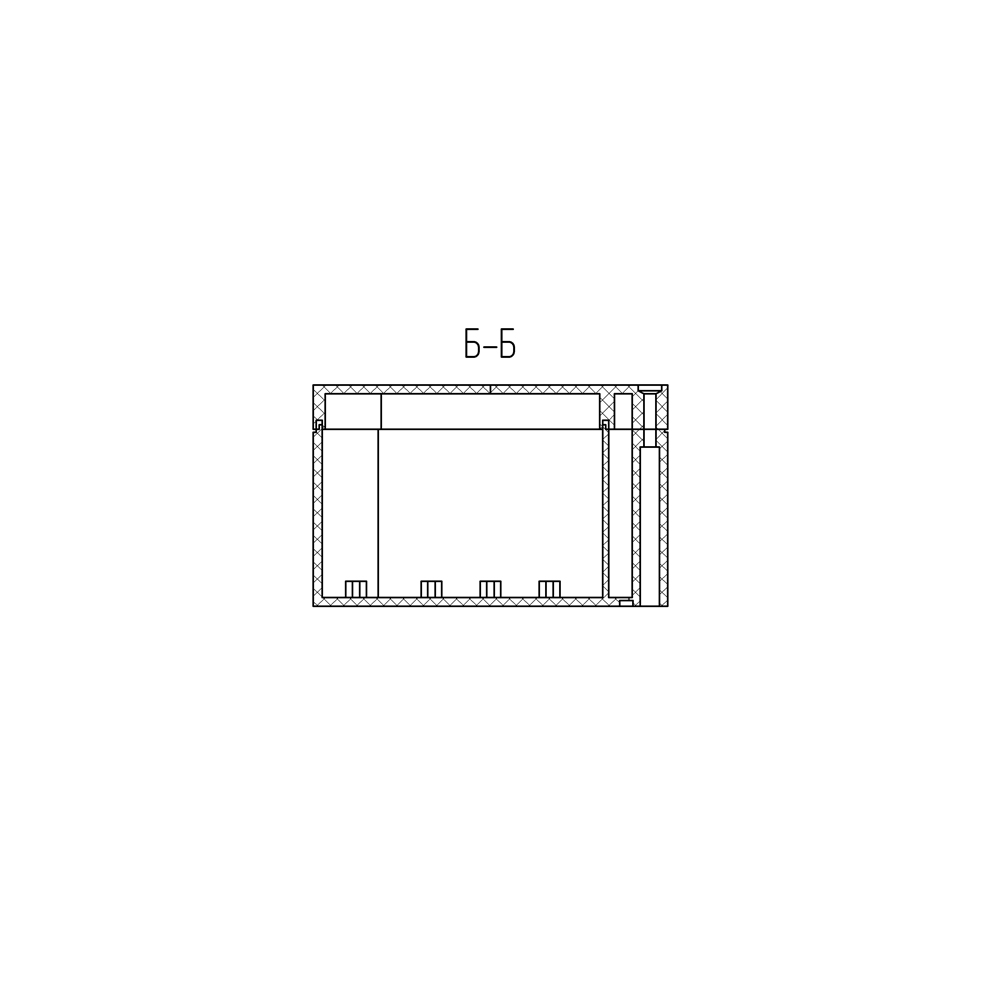 Кронштейн KG-SMAx2 с гермобоксом для сетчатой антенны (с гермовводом RJ45)