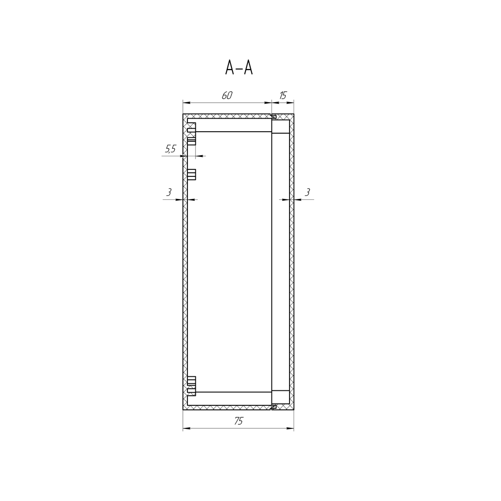 Кронштейн KG-SMAx2 с гермобоксом для сетчатой антенны (с гермовводом RJ45)