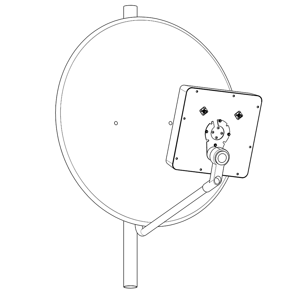 Панельная MIMO антенна LTE800/UMTS900 9 дБ KAA9-800