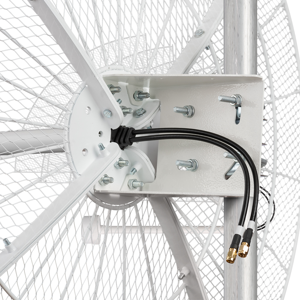 KNA27-1700/4200P - параболическая 4G/5G MIMO антенна 27 дБ, сборная