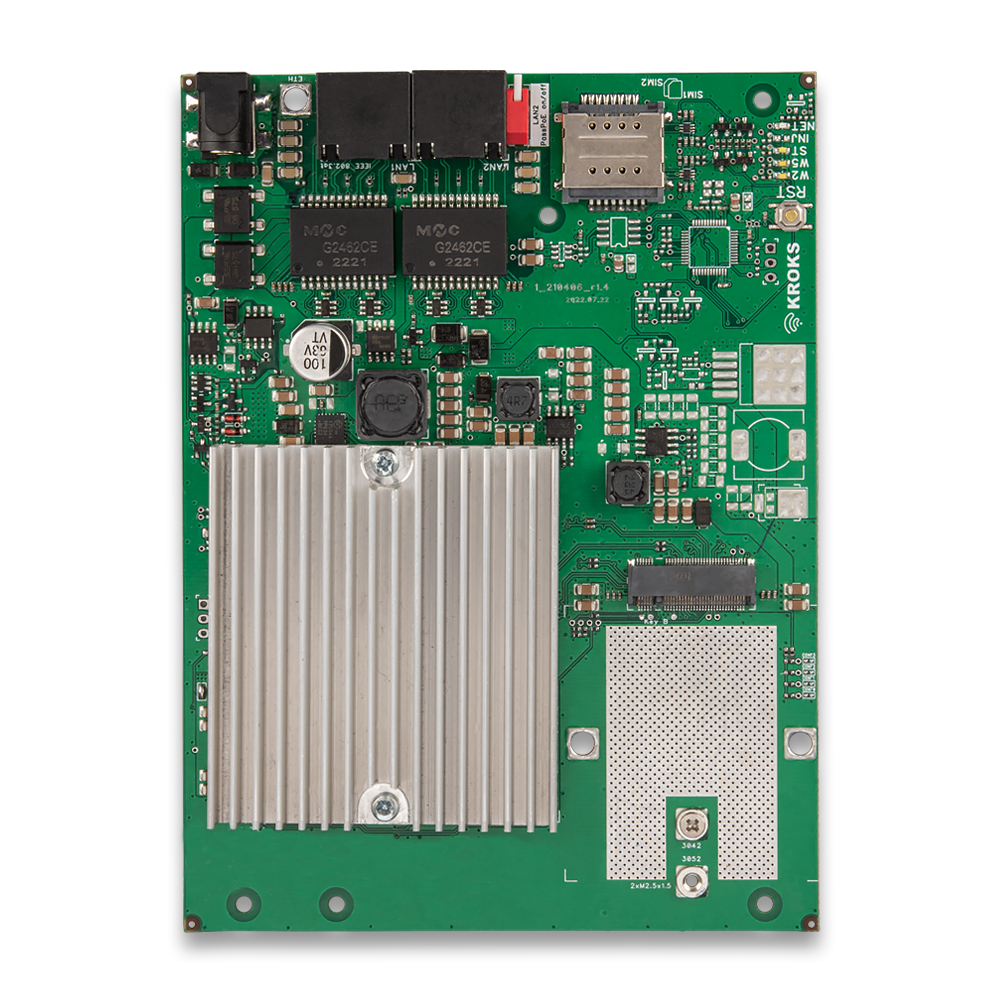 Kroks Rt-Brd eX-G гигабитный роутер с поддержкой m.2 модемов для установки в гермобокс