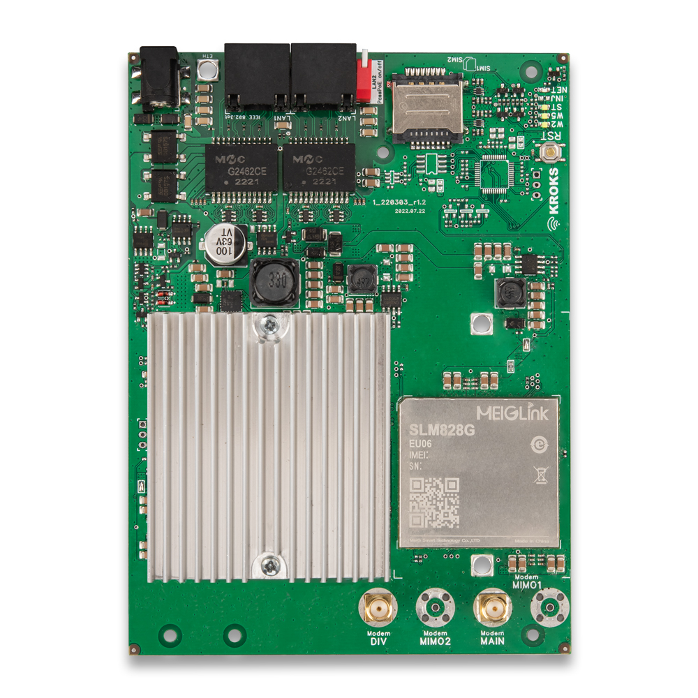 Kroks Rt-Brd m6-G гигабитный роутер с модемом LTE cat.6 для установки в гермобокс