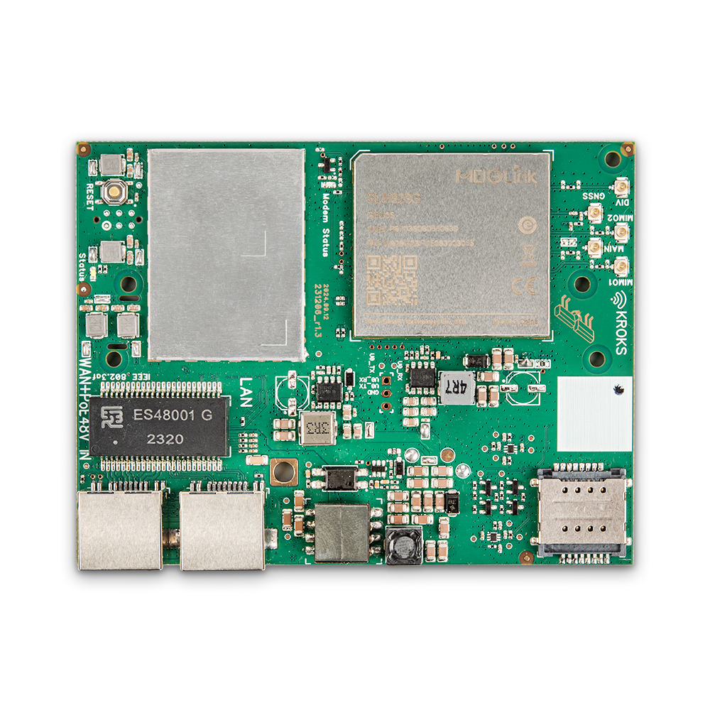 Kroks Rt-Brd m6-Gn гигабитный роутер с модемом LTE cat.6 для установки в гермобокс