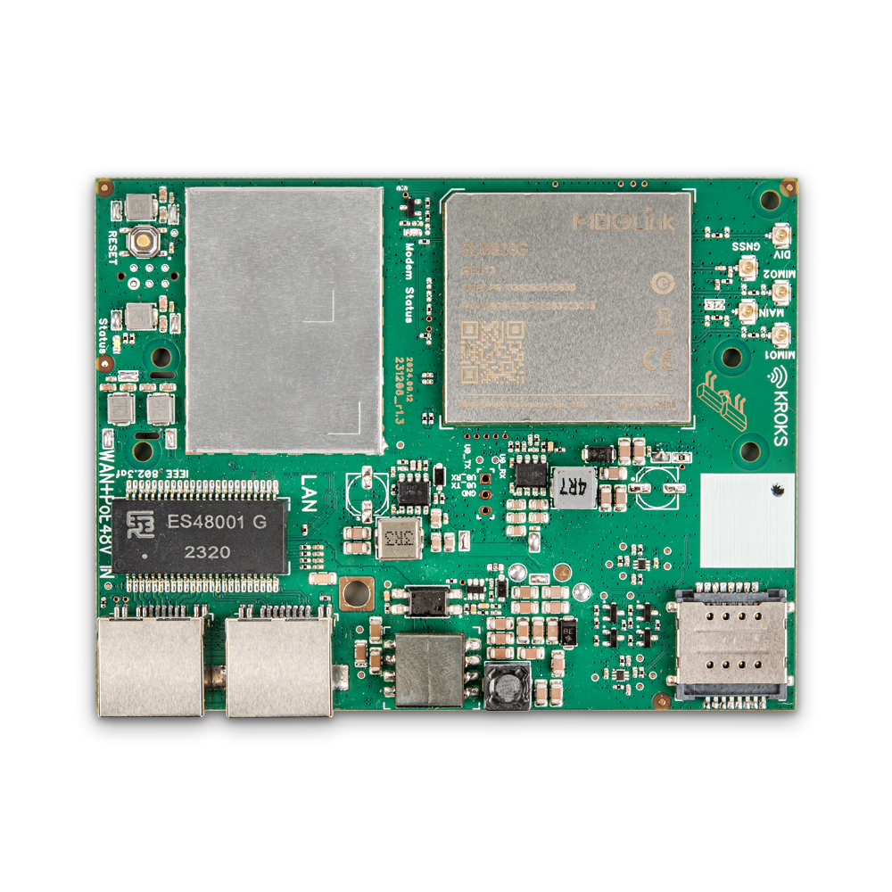 Kroks Rt-Brd m12-Gn гигабитный роутер с модемом LTE cat.12 для установки в гермобокс
