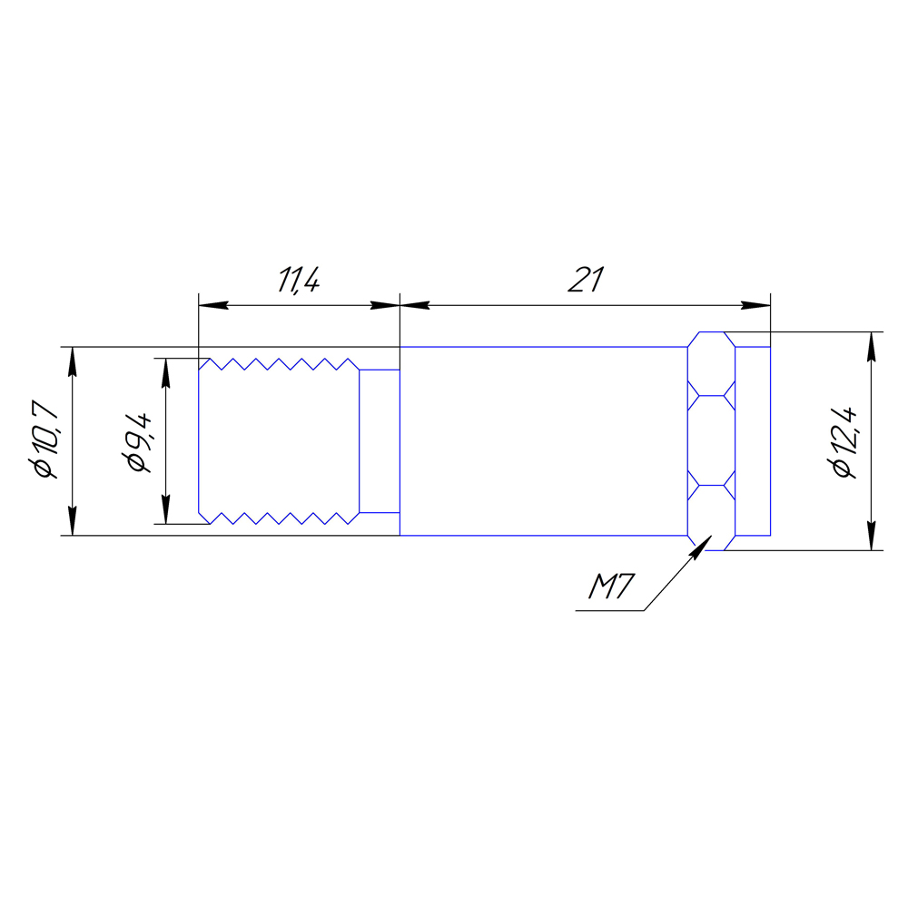 Аттенюатор 6 дБ F-75-6